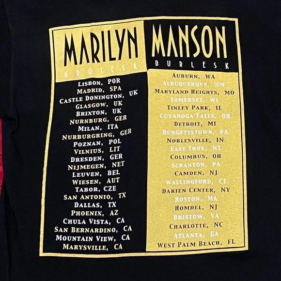 Marilyn Manson The Golden Age of Grotesque Tour T - Picture 3 of 4